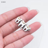 Lianfudai Cute Tooth Pin Brooch Gold Silver Plated Medical Delicate Teeth Badge Lapel Pins Metal Woman Gift Doctor Nurse Jewelry