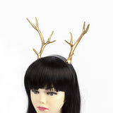 Lianfudai 1pc Christmas Headband Christmas Antler Hair Hoop Deer Reindeer Antlers Hair Bands Christmas Hair Hoop Party Cosplay Costume