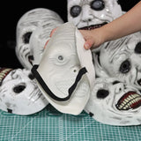 Lianfudai Horror The Exorcist Smiling Face Demon Mask Cosplay Evil Creepy Ghost Skull Plastic Masks Halloween Carnival Party Costume Props