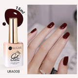 Lianfudai 15ml Wine Cherry Red Jelly Gel Nail Polish Christmas Nails Art Gel Polish Translucent Nail Gel for Winter Manicure Art