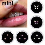 Lianfudai 3/4pcs/Box Dental Tooth Gems Acrylic Tooth Beauty Diamond Ornaments Crystal Diamond Ornament Teeth Jewelry