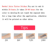 Lianfudai Fake Tattoos Temporary Tattoo Arm Waterproof Wolf Head Herbal Juice Sticker Hotwife Semi Permanent Tattoo Accessories Party Y2K