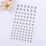 Lianfudai 3D Face Jewelry Love Diamond Stickers Face Body Rhinestones Sticker Star Eye Makeup Drill Fake Tattoo Party Festival Makeup