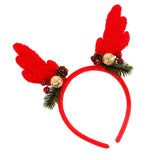 Lianfudai Christmas Tree Themed Headbands Festives Headwear Soft Comfortable Headpiece Women and Girls Hair Accessory