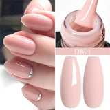 Lianfudai 6PCS/Set Nude Color Gel Nail Polish Set 150 Colors Glitter Semi Permanent UV Led Gel Varnish Soak Off Nail Gel Art Design