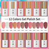 Lianfudai Gel Nail Polish 15ml Nude Pink Color Series Gel Nail Varnish DIY UV Gel Polish Nail Art Manicure Gellak Design Lacquer