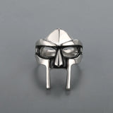 Lianfudai Classic Retro MF DOOM Mask Rings For Men Gladiator Jewelry  Punk Style Egyptian Pharaoh Male Ring Hip Hop Party Goth Accessories