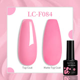 Lianfudai 15ML Quick Nail Extension Gel Glitter Pink Vernis Semi Permanent UV Gel Nail Polish Nail Art Prolong Construction Gel