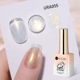 Lianfudai 15ml White Cat Magnetic Gel Super Bright Gorgeous Glitter Nail Polish Galactic Effect Moonlight Magnetic Gel Varnish