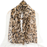 Lianfudai A fashionable voile leopard print soft thin women's scarf shawl