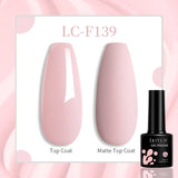 Lianfudai 15ML Quick Nail Extension Gel Glitter Pink Vernis Semi Permanent UV Gel Nail Polish Nail Art Prolong Construction Gel