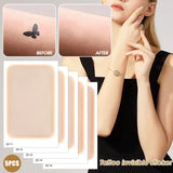 Lianfudai Cover Scar Invisible Tattoo Stickers Waterproof Skin-Friendly Ultra Thin Hide Flaw Birthmark Body Arm Temporary Concealing Tapes