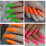 Lianfudai 15ml Gel Nail Polish Set 12PCS Nails All For Manicure Semi-permanent Gel Varnish UV LED Nail Art Neon Gel Polish