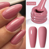 Lianfudai Sweet Spring Summer Color Gel Nail Polish 10ml Light Pink Green Yellow Long Lasting Varnis Semi Permanent For Nails