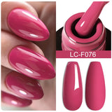 Lianfudai 7ML Jelly Pink Peach Quick Extension Gel Nail Polish Nude Transparent Color Finger Prolong Rubber Base Construction Gel