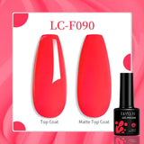 Lianfudai 7ML Aurora Top Coat Sparking Gel Nail Polish Semi Permanent UV Gel 2 In 1 Function Top Coat UV LED Nail Art Gel Varnish