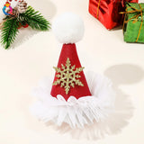 Lianfudai Christmas Deer Hairpin Girls Women Fashion Anlter Bow Hair Clip Red Cute Elk Hairpins Side Clip Plush Snowflake Hair Accessories