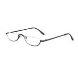 Lianfudai New Half Moon Metal Spring Hinge Reading Glasses Half Frame Ultra Light Resin Eyeglasses Vision Care +1.00~+4.0 Diopter