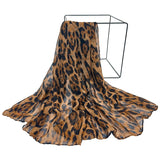 Lianfudai A fashionable voile leopard print soft thin women's scarf shawl