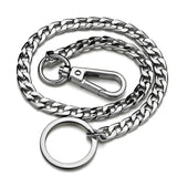 Lianfudai 42CM Long Metal Keychain Wallet Belt Chain Rock Punk Trousers Hipster Pant Jean HipHop Jewelry Men's Key Ring Chain K414