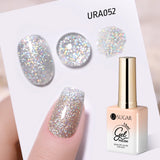 Lianfudai 15ml White Cat Magnetic Gel Super Bright Gorgeous Glitter Nail Polish Galactic Effect Moonlight Magnetic Gel Varnish