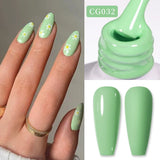 Lianfudai Sweet Spring Summer Color Gel Nail Polish 10ml Light Pink Green Yellow Long Lasting Varnis Semi Permanent For Nails