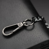 Lianfudai 42CM Long Metal Keychain Wallet Belt Chain Rock Punk Trousers Hipster Pant Jean HipHop Jewelry Men's Key Ring Chain K414