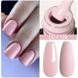 Lianfudai 7ML Glitter Gel Nail Polish Sparkling Semi Permanent UV Gel Colorful Shinning Gel Varnish Nail Art Soak Off UV LED Gel