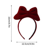 Lianfudai Christmas Bowknot Headband Cute Elk Snowman Bow Hair Hoop Xmas Hairband Hair Accessories 2025 Christmas Decor Supplies  
﻿