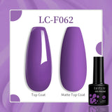 Lianfudai 7ML Auroras Top Coat Purple Sparking Auroras Gel Nail Polish Nail Art Vernis Semie Permanent Uv Gel Function Top Coat