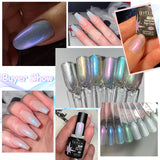 Lianfudai 7ML Auroras Top Coat Purple Sparking Auroras Gel Nail Polish Nail Art Vernis Semie Permanent Uv Gel Function Top Coat