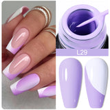 Lianfudai 5ML Colorful Reflective Glitter Liner Gel Polish Sparkling Painting Nail Polish Semi Permanent UV Gel Lines French Nail