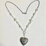 Lianfudai Heart Locket pendant Necklace Phase box