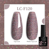 Lianfudai 15ML Quick Nail Extension Gel Glitter Pink Vernis Semi Permanent UV Gel Nail Polish Nail Art Prolong Construction Gel