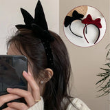 Lianfudai Christmas Bowknot Headband Cute Elk Snowman Bow Hair Hoop Xmas Hairband Hair Accessories 2025 Christmas Decor Supplies  
﻿