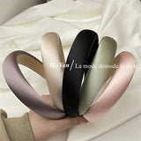 Lianfudai for Girls Fashion  Satin Silk Hair Bands for Women Hair Accessories Sponge Headband High Quality