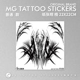 Lianfudai Goth Temporary Tattoo Lasting Fake Tattoo for Woman Man Tattoos Sexy Neck Tatoo Sticker Punk Art Tatuajes Temporales Waterproof