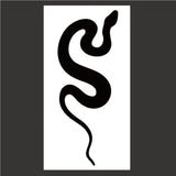 Lianfudai Black Snake Temporary Tattoo Stickers for Women Men Body Waist Lating Waterproof Fake Tattoo Dark Wine Big Size Snake Tattoo New