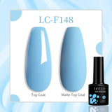 Lianfudai 7ML Aurora Top Coat Sparking Gel Nail Polish Semi Permanent UV Gel 2 In 1 Function Top Coat UV LED Nail Art Gel Varnish