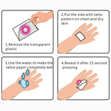 Lianfudai Anime Law Temporary Tattoos Cartoon Durable Tattoo Arm Body Art Waterproof Realistic Transfer Fake Tattoo Sticker