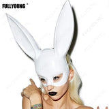 Lianfudai Masquerade Mask Easter Sexy Rabbit Mask Party Rabbit Costume Funny Halloween Rabbit Ears Decoration Plastic Half Bunny Mask