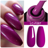 Lianfudai 7ML Gold Foil Quick Extension Gel Nail Polish Nude Purple Nail Flakes Vernis Semi Permanent UV Gel Nail Art Hard Gel