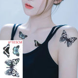 Lianfudai Waterproof Temporary Tattoo Sticker Cat Fox Animal Fake Tatto Flash Tatoo Neck Hand Back Foot Shoulder for Kids Women Men