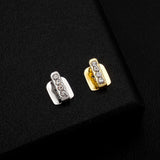 Lianfudai 2024 Punk Long Stick Vertical Bar 4 Zircon Teeth Grillz Hip Hop CZ Stone Tooth Caps For Women Men Body Jewelry Gift