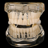 Lianfudai Fashionable Tooth Caps Single Vertical Teeth Caps Dental Grills Jewelry Unique Dental Accessory for Men Women