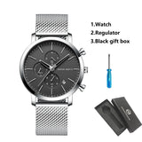 Lianfudai Top Men Watch Brand Business Style Stainless Steel Fashion Waterproof Sports Multifunctional Quartz Wristwatch Relogio Masculino