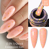 Lianfudai  7ml Dark Nude Rubber Base Gel Nail Polish Semi Permanent UV Gel LED Nail Art Varnish For Nails Manicure DIY Design