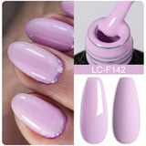 Lianfudai 7ML Jelly Pink Peach Quick Extension Gel Nail Polish Nude Transparent Color Finger Prolong Rubber Base Construction Gel