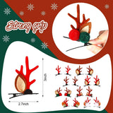 Lianfudai Christmas Hairpin Cartoon Santa Snowman Elk Antlers Side Bangs Barrettes Hair Bun Headdress For Women Girl Festival Hairclips