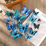 Lianfudai 12PCS/Set Butterfly Hair Clip Bride Wedding Headwear Hairpin DIY For Girl Hairclip Barrettes Hairgrip Hair Accessories